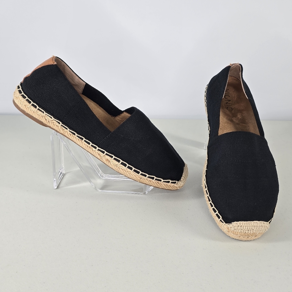 Vionic Black Slip-On Espadrille - Comfort Women's Shoe - Picture 2 of 7